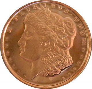 NMS   2012   Morgan Dollar   1oz.av. 999fein Kupferbarren Kupfermünze