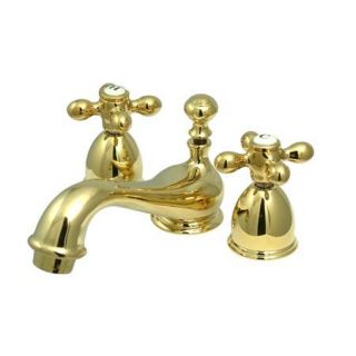 Kingston Brass KS3952AX Restoration Mini Widespread Bathroom Faucet, 4