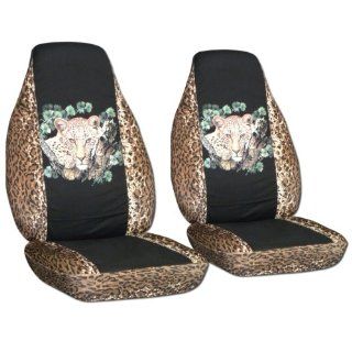 Leopard and Black Leopard seat covers for a 2008 Volkswagen Beetle