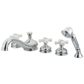 Elements of Design ES33385PX Roman Tub Filler 5 Pieces With Hand