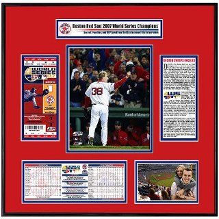 Boston Red Sox 2007 World Series Ticket Frame   Curt