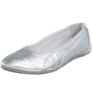 PUMA Womens Simplice Slip On Flat,Puma Silver,6 B Shoes