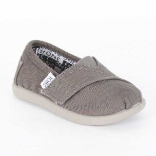 Toms Tiny Classic Canvas Slip on, Ash 4.5 Shoes