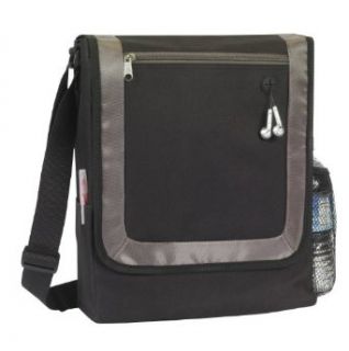 City Messenger Bag Portfolio Book Bag , Black by BAGS FOR
