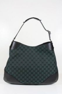 Gucci Handbags Dark Green and Black Leather 272389