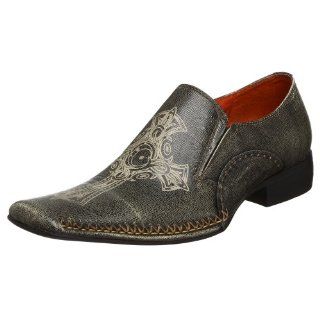 Robert Wayne Mens Rome Slip On,Grey,16 M Shoes