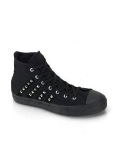 Black Pyramid Studded High Top Mens Sneakers   12