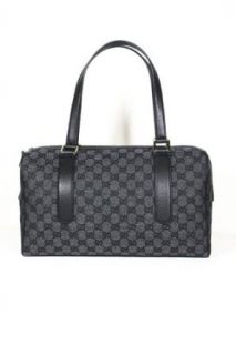 Gucci Handbags Black and Gray Canvas and Leather 257288