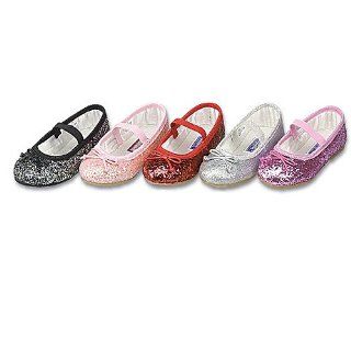 Toddler Little Girls Glitter Slip On Special Occasion Dress Shoes 5 4