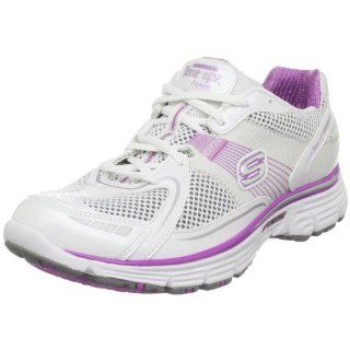 Skechers Womens Fitness Ready Set Sneaker,White/Pink,10 M US Shoes