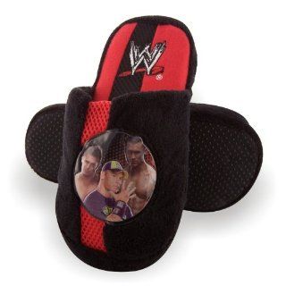 WWE John Cena Young Boys Skuff Black/Red Slippers