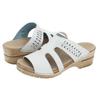 Sanita 453310 Donna Metallic White Metallic 42 Shoes