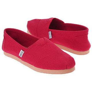 TOMS Womens 09 (Red Canvas 7.5 M) Shoes