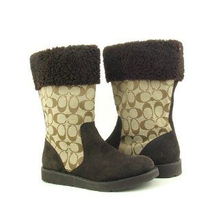 Coach Kally Womens SZ 11 Brown Khi/Cht Boots Shoes Shoes