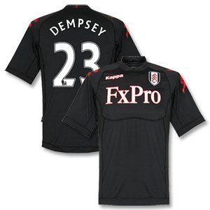 11 12 Fulham Away Jersey + Dempsey 23