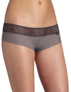 Calvin Klein Womens Organic Twill Hipster,Charcoal Twill