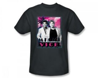 Miami Vice   Gotchya Slim Fit Adult T Shirt In Charcoal