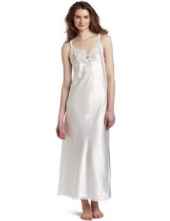 Oscar de la Renta Womens Elegant Lace Long Gown, Pearl, X