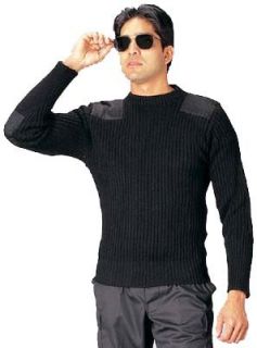 6362 Govt Black Wool Commando Sweater (54) Clothing