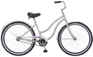 Cruiser Bicycle (26 Inch Wheels), Silver, 16 Inch