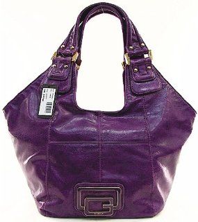 Guess Alouette Purple Vinyl Tote Ladies Handbag Shoes