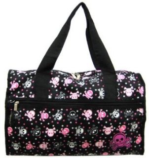 Pink, Black & White Skull & Crossbones Duffel Bag 19