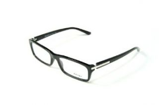 Prada Mens 05n Gloss Black Frame Plastic Eyeglasses, 55mm