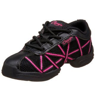Kid Web DS19C Dance Sneaker,Black/Hot Pink,12.5 M US Little Kid Shoes