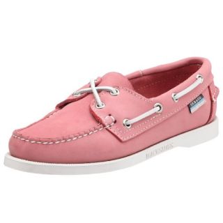 Sebago Docksides Womens Leather Boat Shoes   Pink Shoes