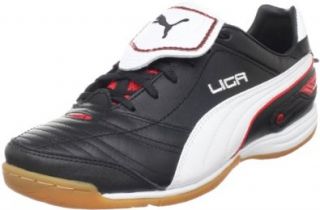  Puma Mens Liga Finale IT Soccer Shoe,Black/White/Red,8 D US Shoes