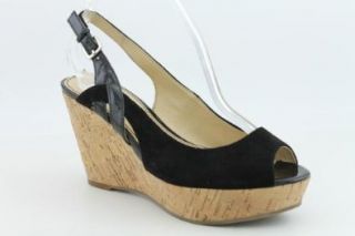  Marc Fisher Genoa Womens SZ 10 Black New Peep Toe Shoes Shoes