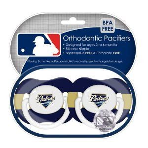 San Diego Padres MLB Pacifiers 2 Pack
