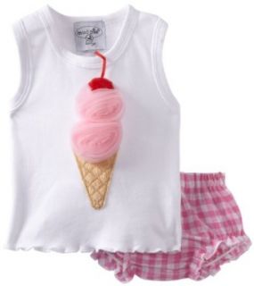 Party Time Ice Cream Cone Tank and Bloomers Set, Pink