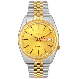 Seiko Mens SNXJ92 Two tone Automatic Day Date Watch Watches 