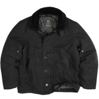 Alpha Industries Deck Jacket, Black Size M Clothing