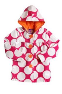 Pink Platinum Toddler Girls spring polka dot raincoat