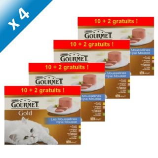 de 85 grammes (4x 10+2 gratuits)   Thon   Rognons   Poulet   Lapin