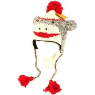 Himalayas Handmade Knit Trooper Winter Hat Sock Monkey