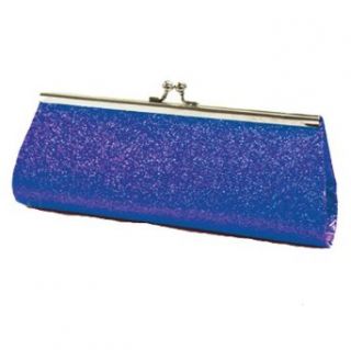 Royal Blue Glitter Twist Lock Small Clutch Handbag