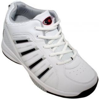 Height Increasing Elevator Shoes (White Lace up Tennis Shoes) Shoes