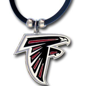 Atlanta Falcons Logo Pendant w/Rubber Cord   NFL Football