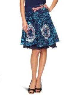  Desigual Skirt Blue Whispers 21f2055/5000 Women (38 (8)) Clothing