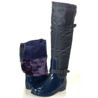 com RAIN BOOTS Blue Fashion Designer Shoes Waterproof Ladies 5 Shoes