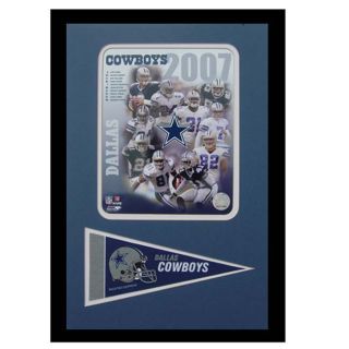 Dallas Cowboys 2007 Frame with Mini Pennant