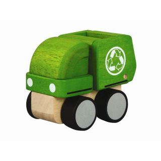 BATEAU AVION JOUET Plantoys   Jouets en Bois   Camion Recyclage 18 cm