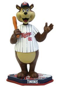 MLB Minnesota Twins Mascot Base Plate Bobble Head Sports