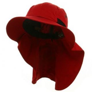 UV 45+ Extreme Condition Flap Hat Red W15S47C Clothing
