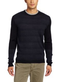 Calvin Klein Sportswear Mens Striped Rib Merino Sweater