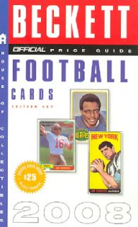 Official Beckett Price Guide to Football Cards 2008