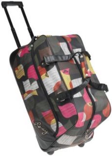 Roxy Juniors Roll It Out 14 Rolling Duffle, Black, One